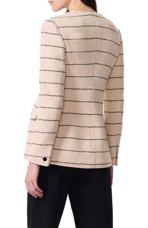 Rag & Bone Roslyn Tweed Blazer Crm In Cream