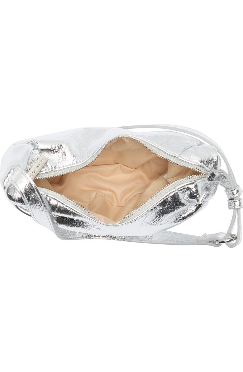 BCBG Small Pleated Metallic Hobo Bag, Alternate, color,