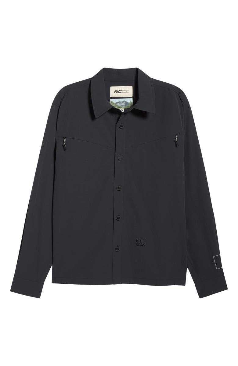 RC Outdoor Supply Gender Inclusive Reyes Water Resistant Shirt Jacket, Main, color, Black