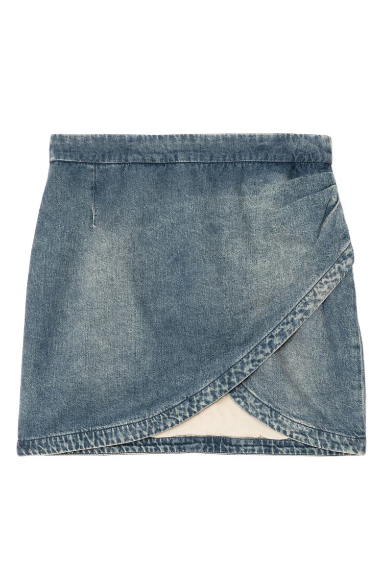 Zadig & Voltaire Denim Miniskirt, Alternate, color, Medium Blue