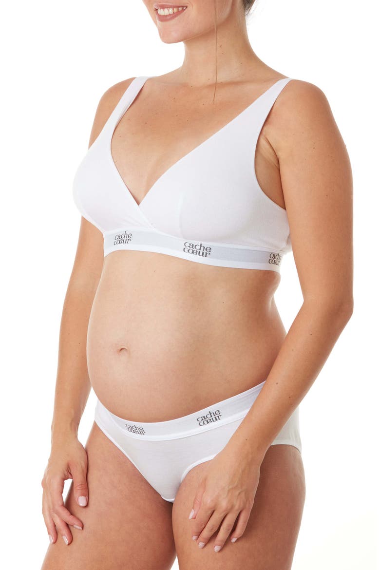 Life Maternity Shorts, Alternate, color, WHITE