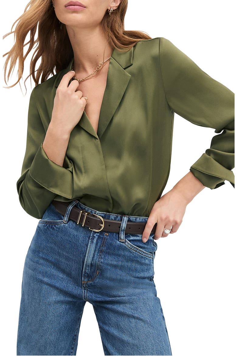 The Lily Button-Up Shirt, Main, color, SMOKETREE