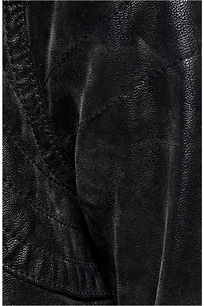 Fenix Faux Leather Moto Jacket, Alternate, color, BLACK