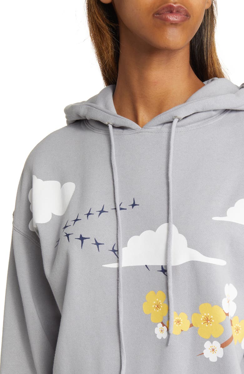 CONEY ISLAND PICNIC Mt. Smile Graphic Fleece Hoodie, Alternate, color,