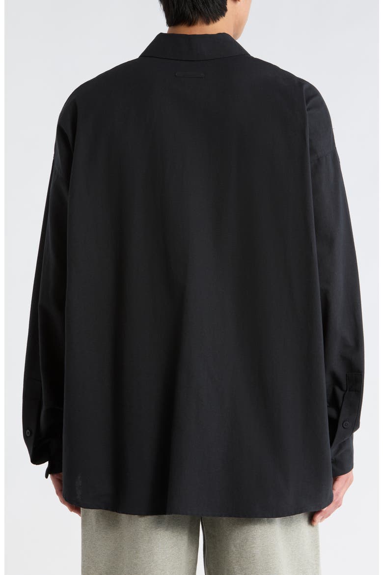 Signature Button Front Shirt, Alternate, color, VINTAGE BLACK