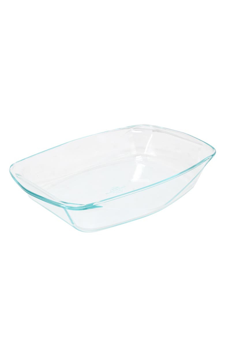 Soho Lounge Carnegie Hill 16 inch x 11 Inch x 3.1 Inch Tempe Glass Multi-Purpose Pan with Built-in Handles, Alternate, color, Clear