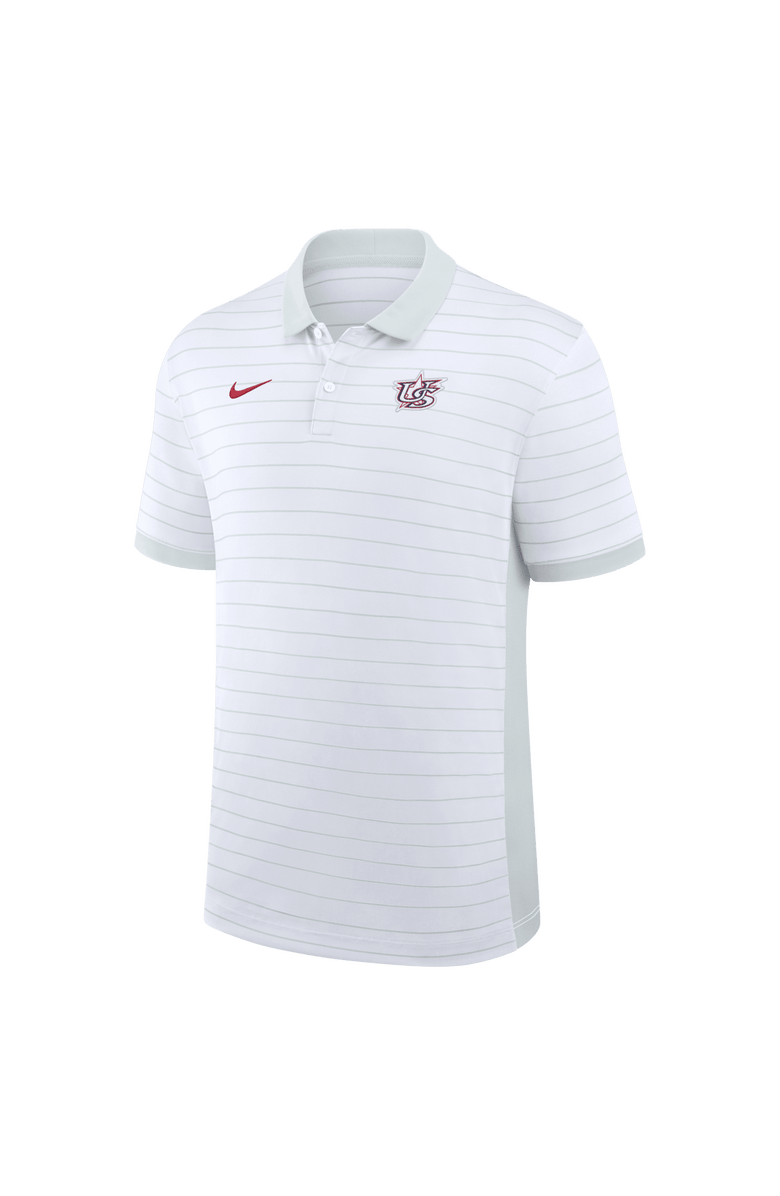 Nike Men's Nike  White USA Baseball 2026 World Baseball Classic Victory Striped Dri-FIT Polo, Alternate, color, White