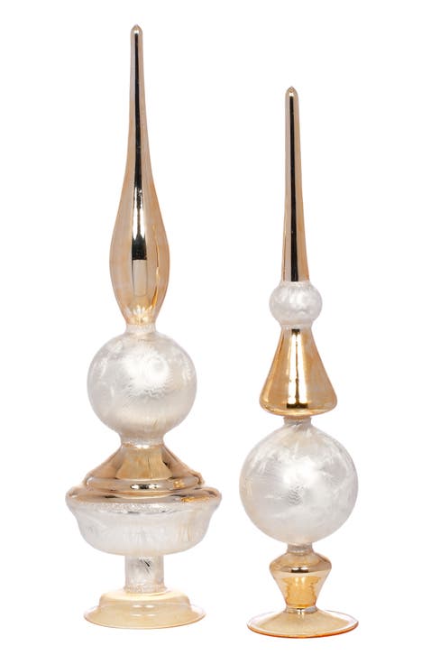 Christmas Finial, Set of 2