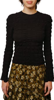 CIEBON Janet Smocked Long Sleeve Top