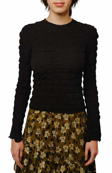 CIEBON Janet Smocked Long Sleeve Top