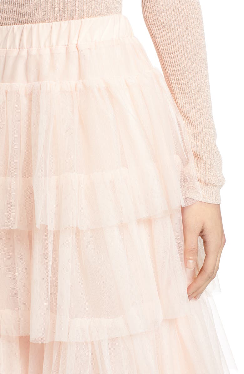 Halogen<sup>®</sup> x Atlantic-Pacific Tiered Tulle Midi Skirt, Alternate, color,