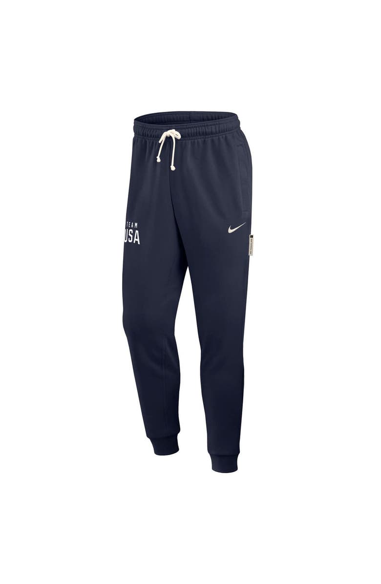 Nike Men's Nike Navy Team USA Standard Issue Dri-FIT Taper Sweatpants, Alternate, color, Navy