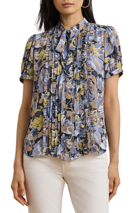 Floral Ruffle Georgette Top