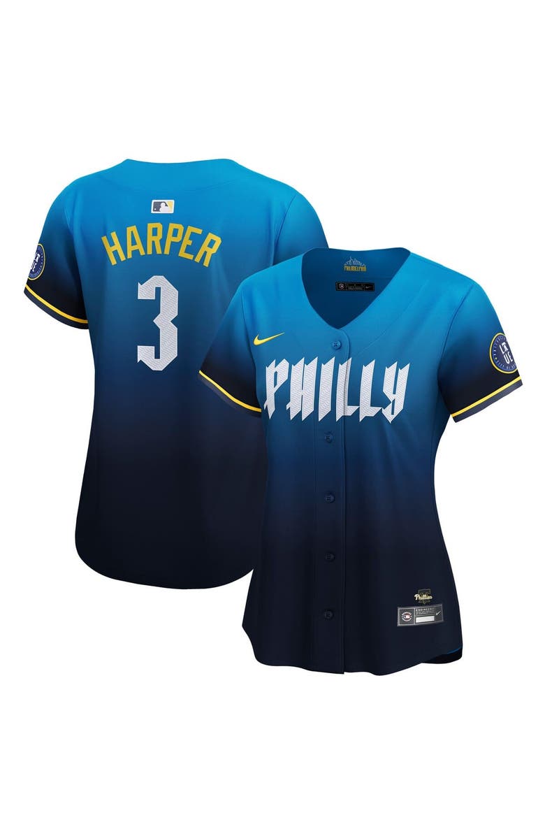 Nike Women's Nike Bryce Harper Blue Philadelphia Phillies City Connect Limited Player Jersey, Main, color,