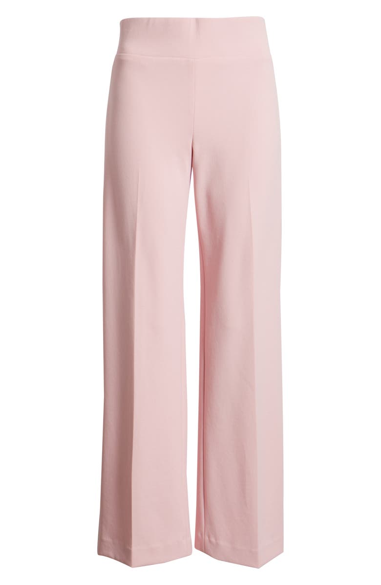 Anne Klein High Waist Pull-On Wide Leg Pants, Alternate, color, Rose Water