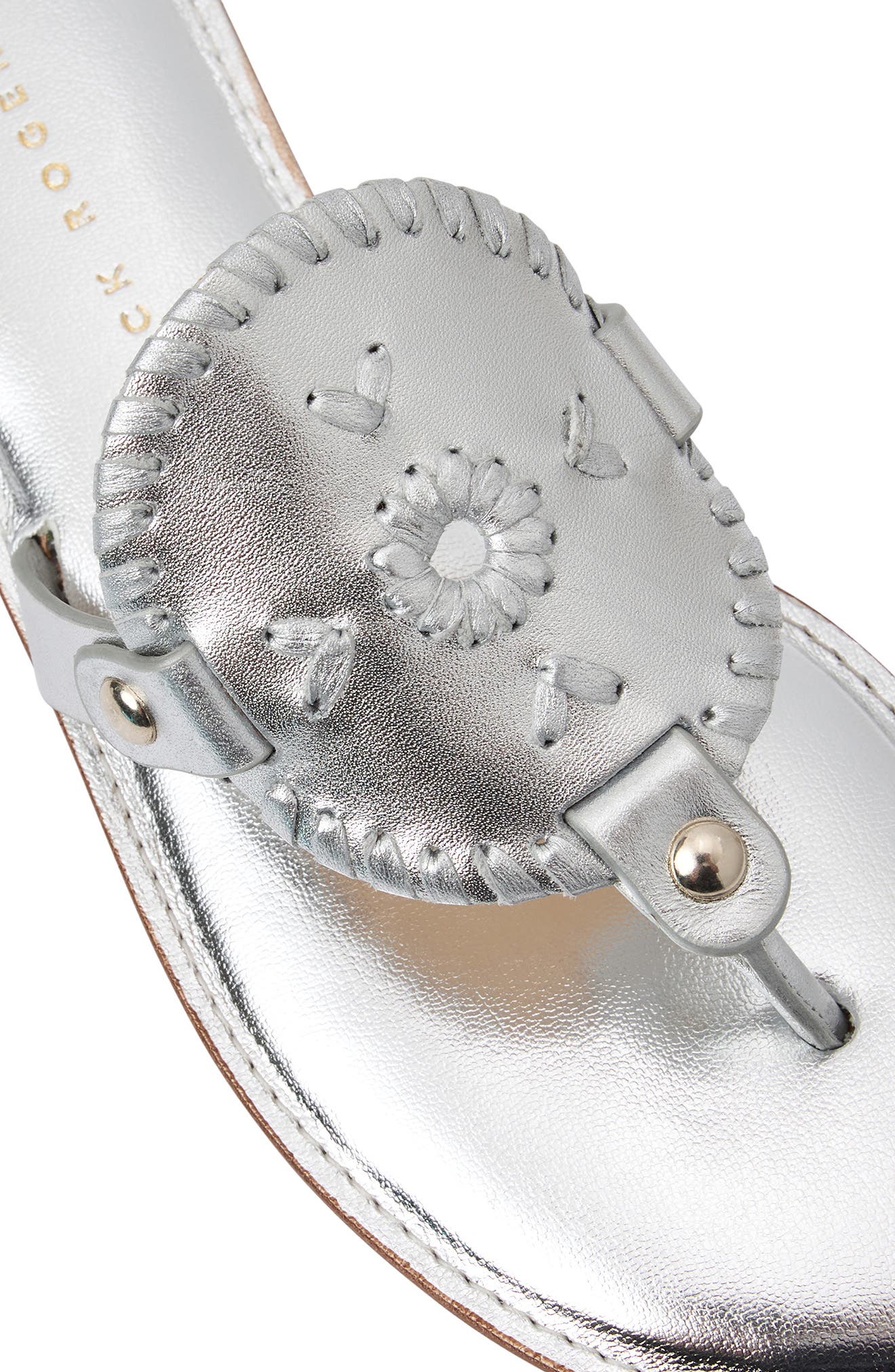 Jack Rogers Collins Sandal, Alternate, color, Silver