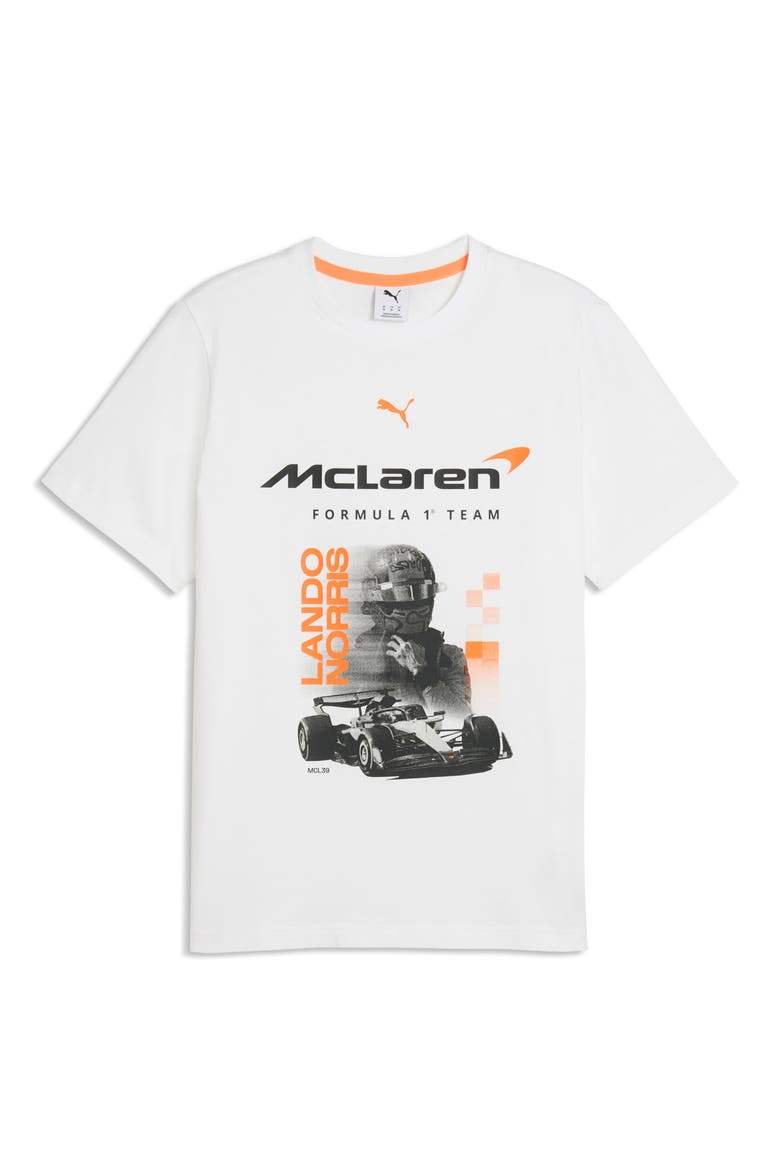 McLaren Racing Driver Graphic T-Shirt, Alternate, color, PUMA WHITE
