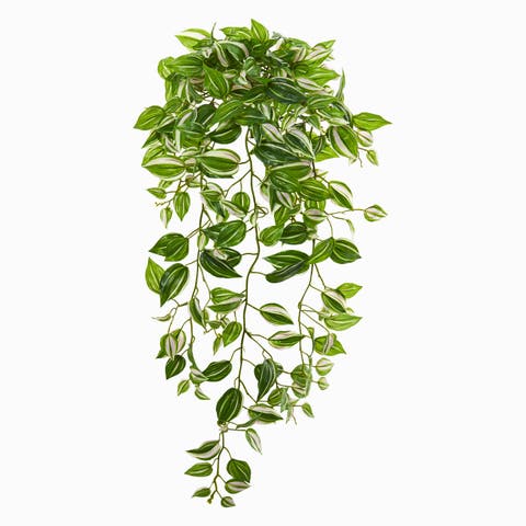 32-in Purple Heart Evergreen Hanging Artificial Plant (Set of 2) (Real Touch)