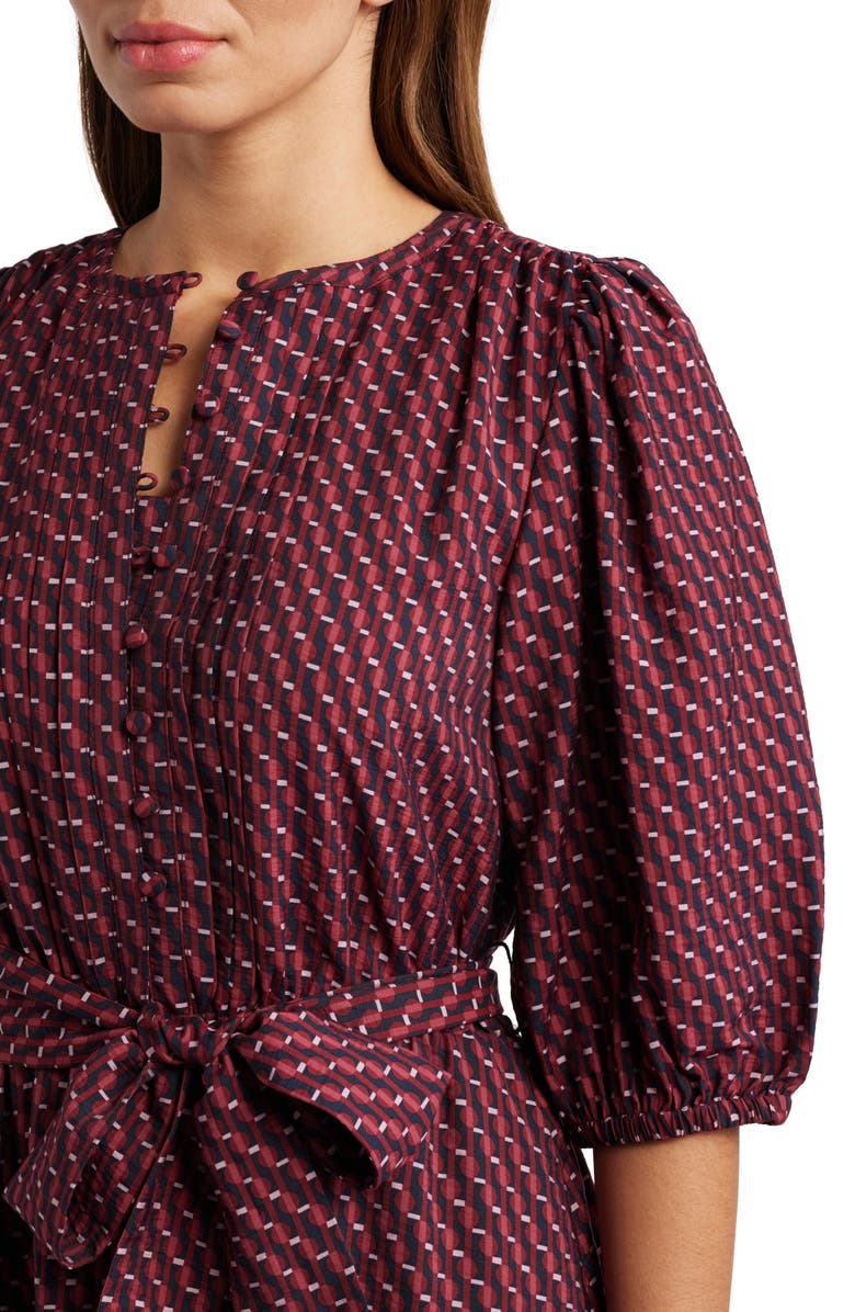 Caslon<sup>®</sup> Pintuck Tie Waist Dress, Alternate, color,