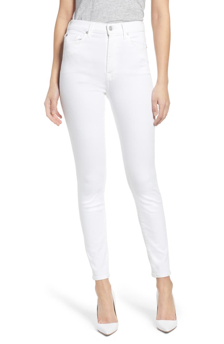 7 For All Mankind High Waist Ankle Skinny Jeans, Main, color,