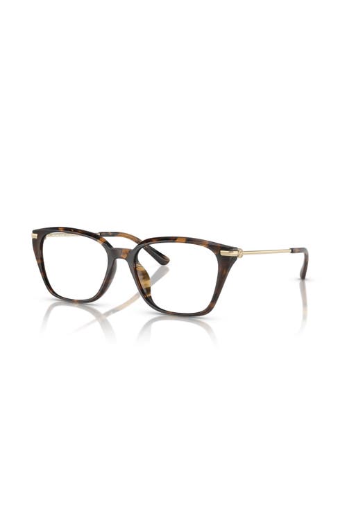 Michael Kors 54mm Rectangle Optical Glasses In Black