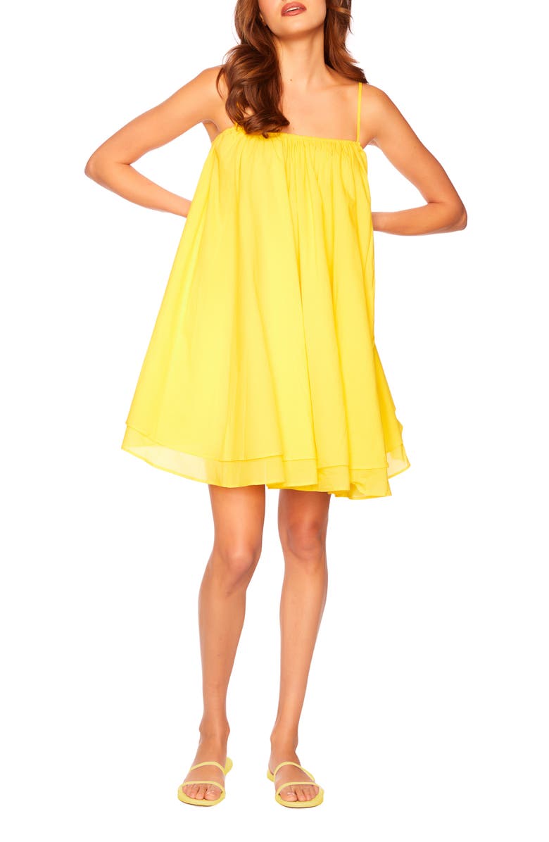 Susana Monaco Sleeveless Babydoll Dress, Main, color, Zest