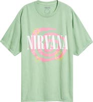 Merch Traffic Nirvana Swirl Oversize Graphic T-Shirt