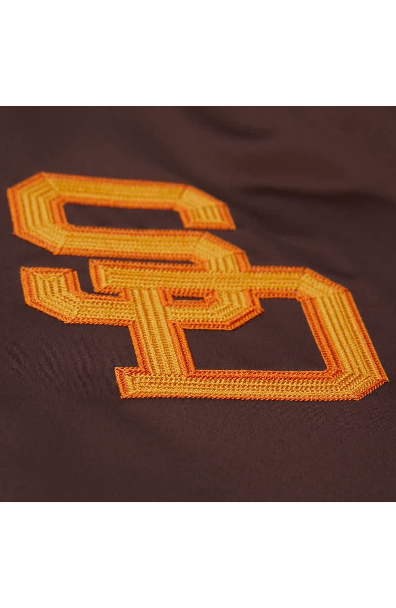 Mitchell & Ness Men's Mitchell & Ness Tony Gwynn Brown San Diego Padres Legends Collection Vintage Satin Full-Snap Jacket, Alternate, color, 