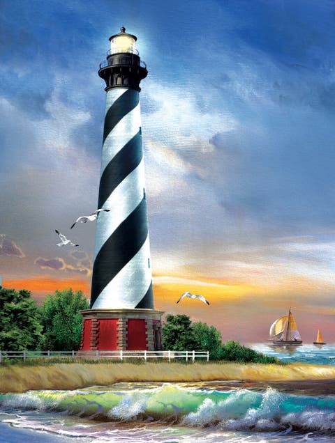 Cape Hatteras Lighthouse 500 piece Jigsaw Puzzle for Adults