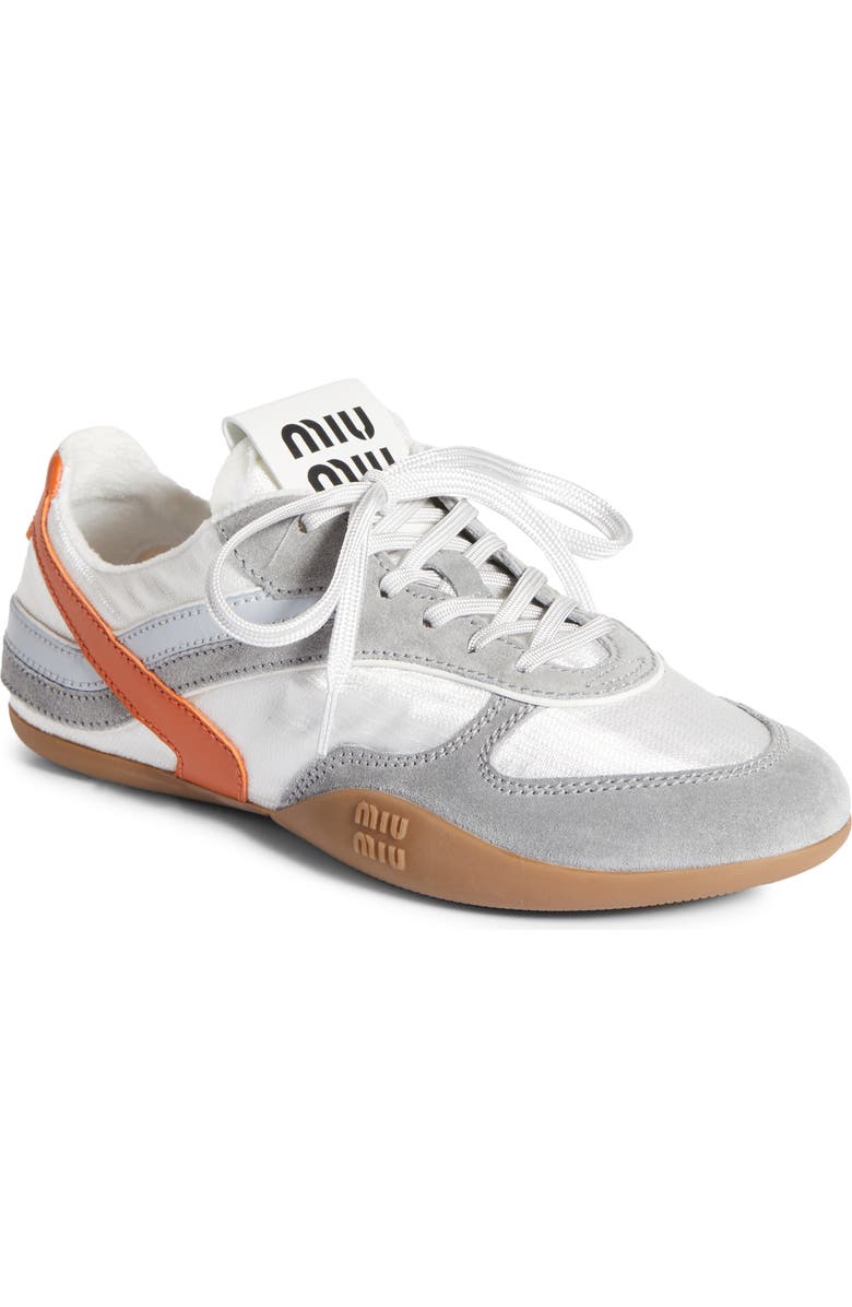 Miu Miu Gymnasium Low Top Sneaker, Main, color, White