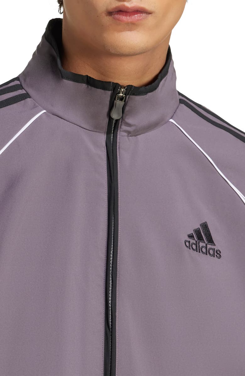 adidas Teamgeist Adicolor Track Jacket, Alternate, color, Grey Strata/ Black