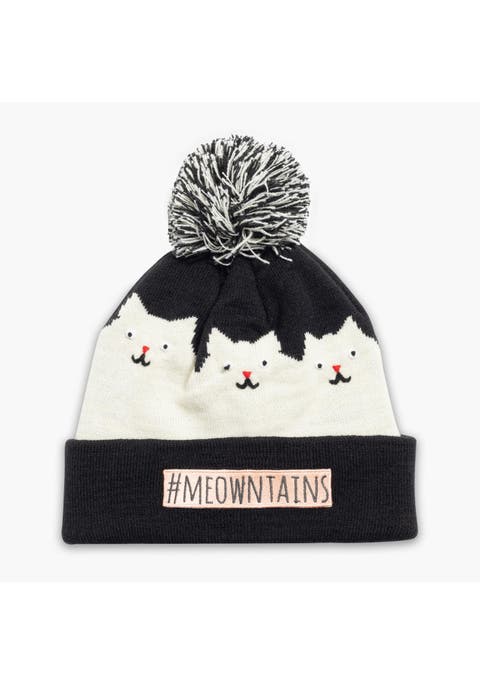 Kids #meowntains Pom Winter Hat