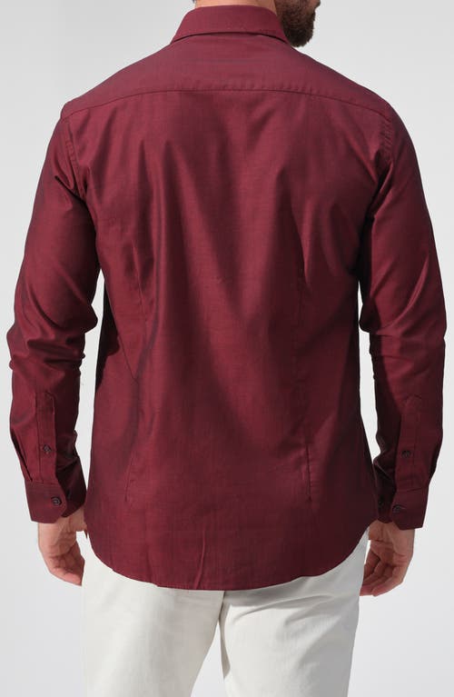 Studio Garnet Los Angeles Cotton Button-down Shirt In Burgundy