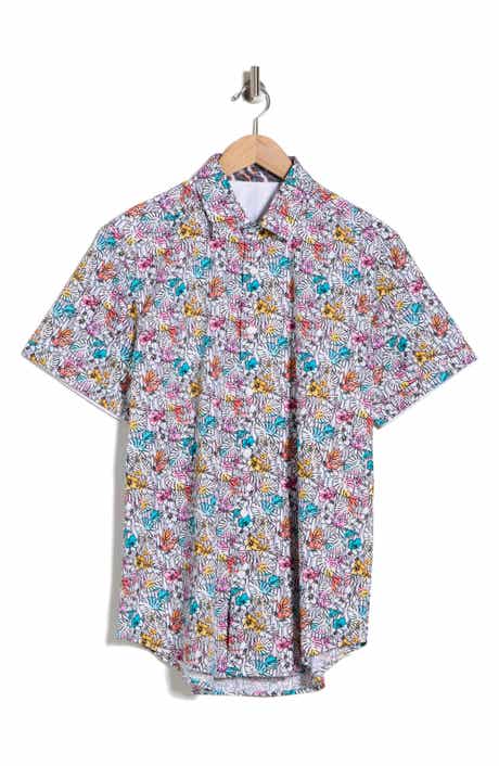 Robert Graham Benloch Short Sleeve Cotton Button-Up Shirt
