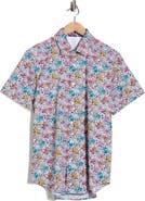 Robert Graham Benloch Short Sleeve Cotton Button-Up Shirt