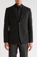 John Varvatos Star USA Houndstooth Cotton Blend Two-Button Sport Coat