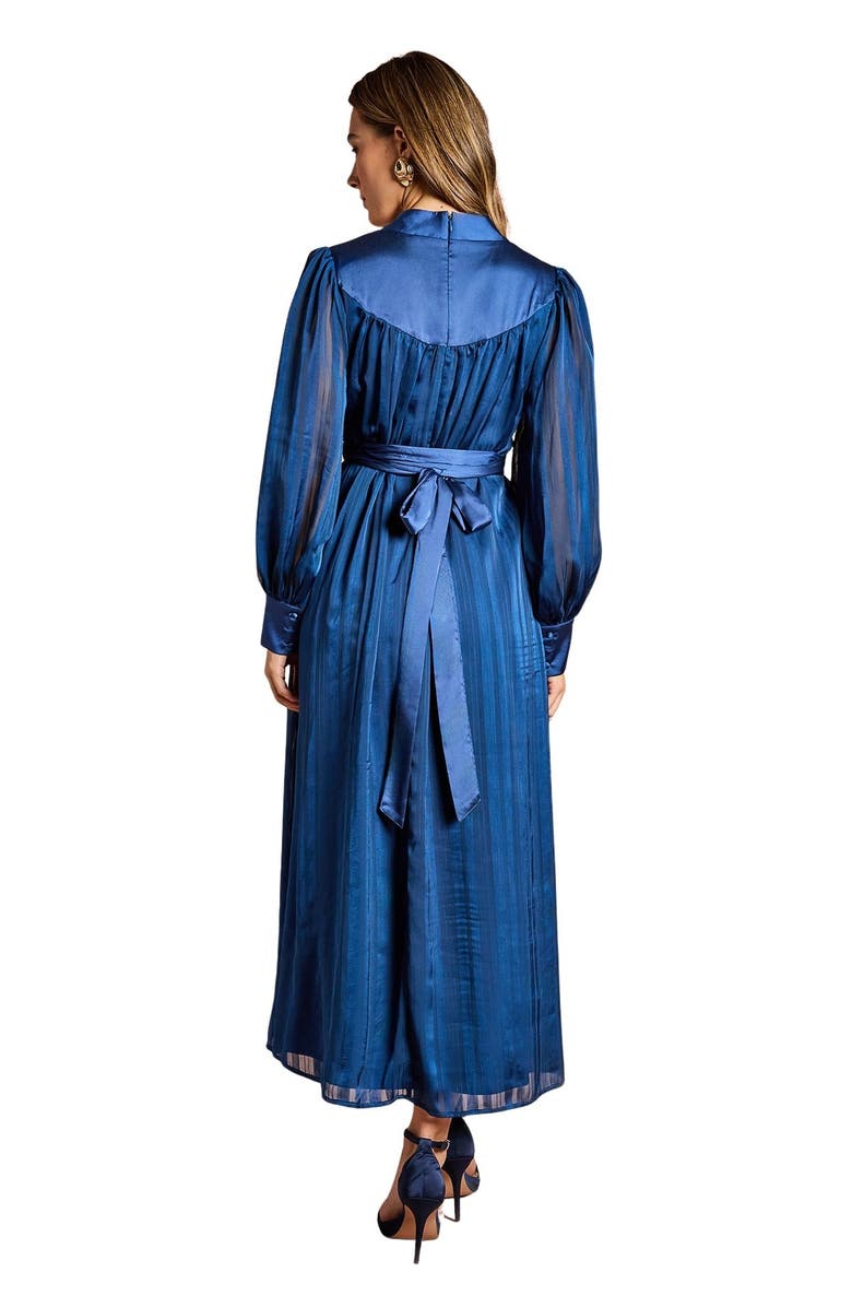 Coast V-Neck Long Sleeve Maxi Dress, Alternate, color, Navy