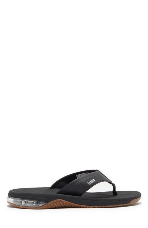 Reef Anchor Flip-flop Sandal In Black/silver