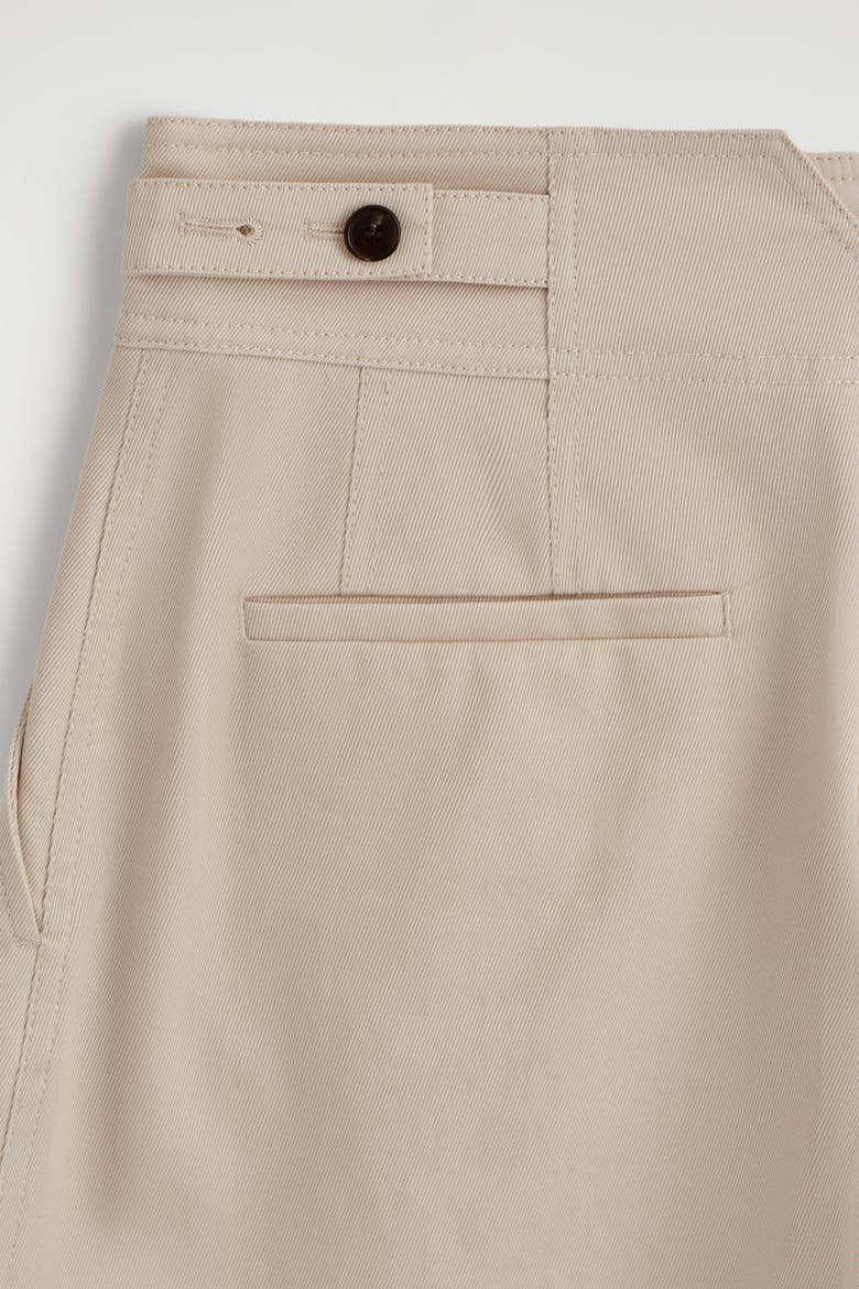 Cropped Cotton Balloon Pants, Alternate, color, LIGHT BEIGE