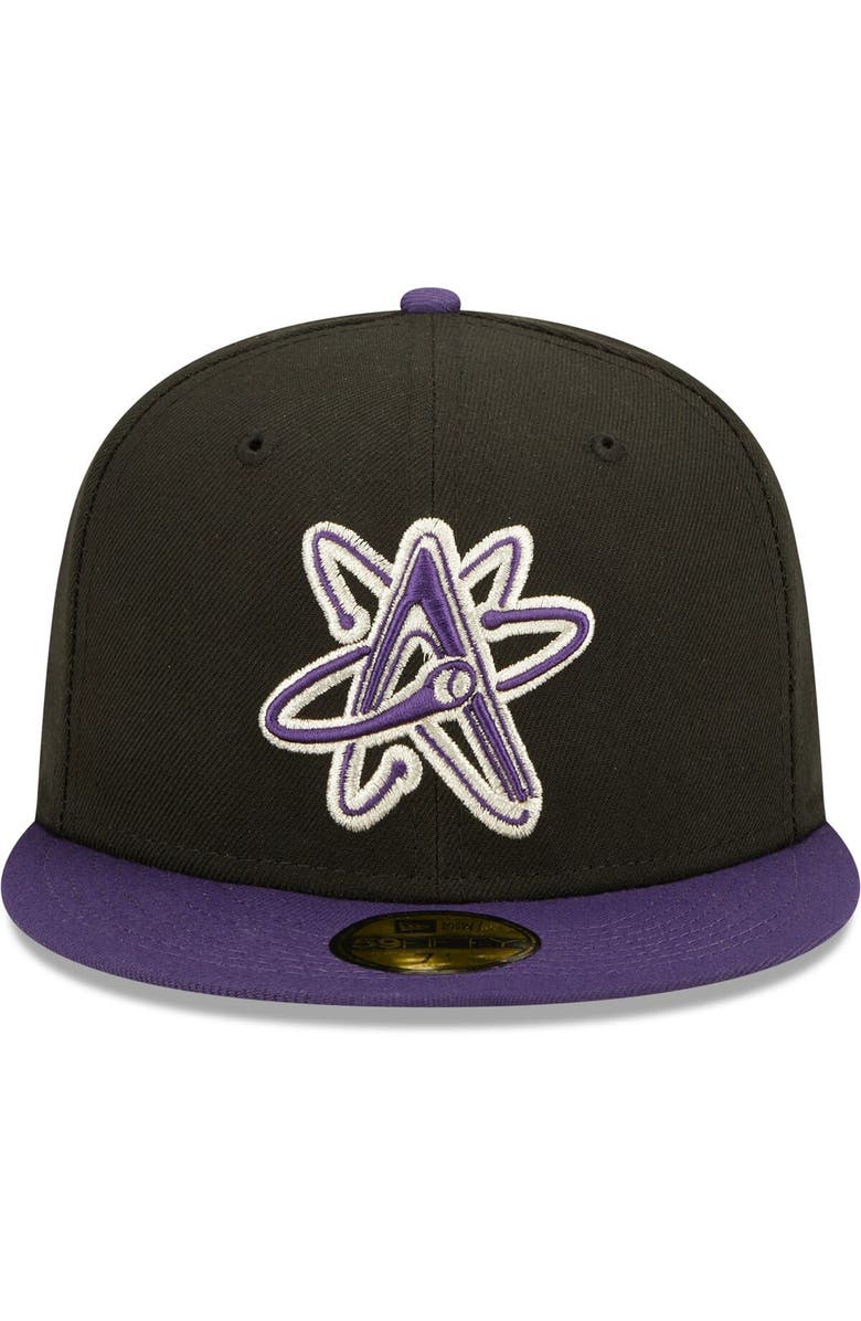 New Era Men's New Era Black Albuquerque Isotopes Alternate Logo 2 Authentic Collection 59FIFTY Fitted Hat, Alternate, color, Black