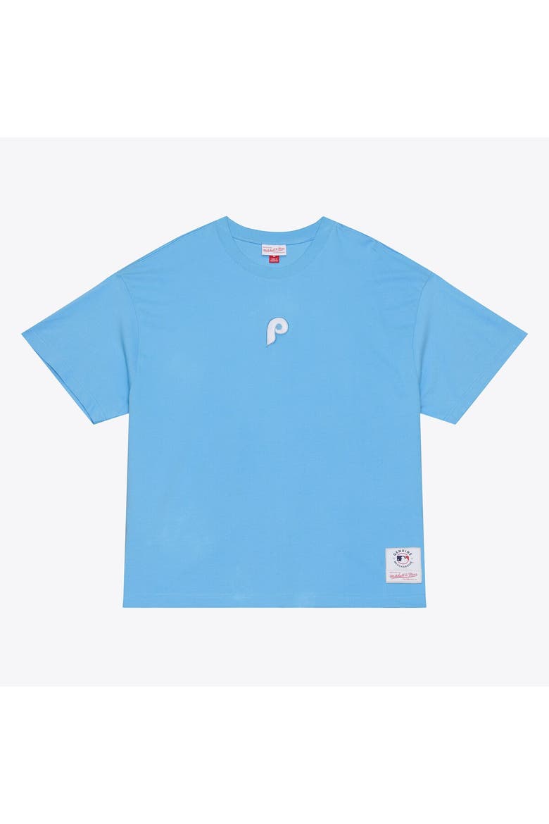 Men's Mitchell & Ness Light Blue Philadelphia Phillies Insignia Premium T-Shirt, Main, color, Light Blue