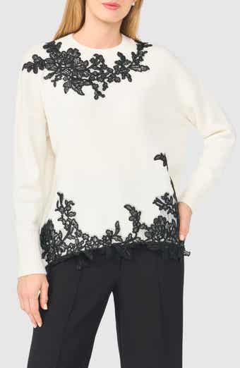 Lace Trim Sweater