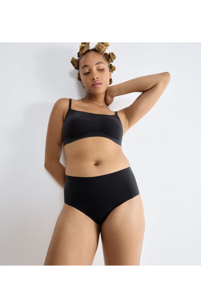 TRIUMPH ZERO Feel Highwaist Panties, Alternate, color, Black