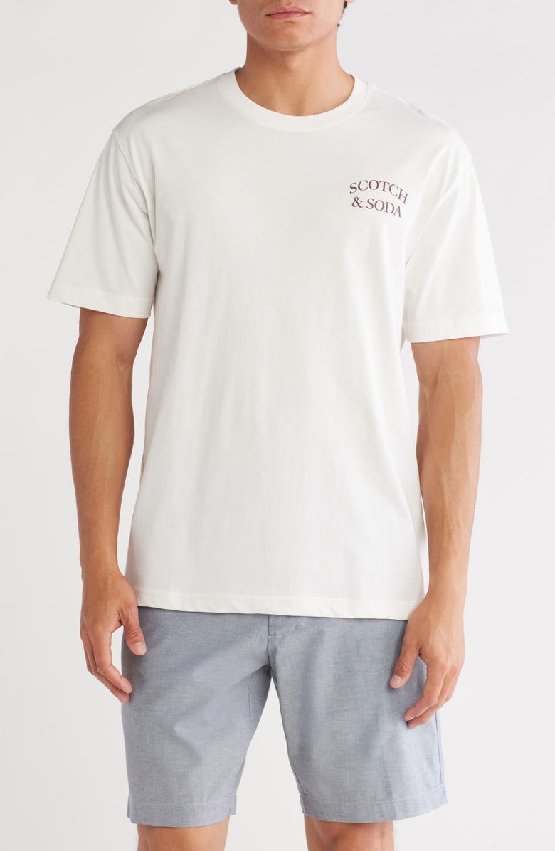 Scotch & Soda Cotton Graphic T-Shirt, Main, color, 