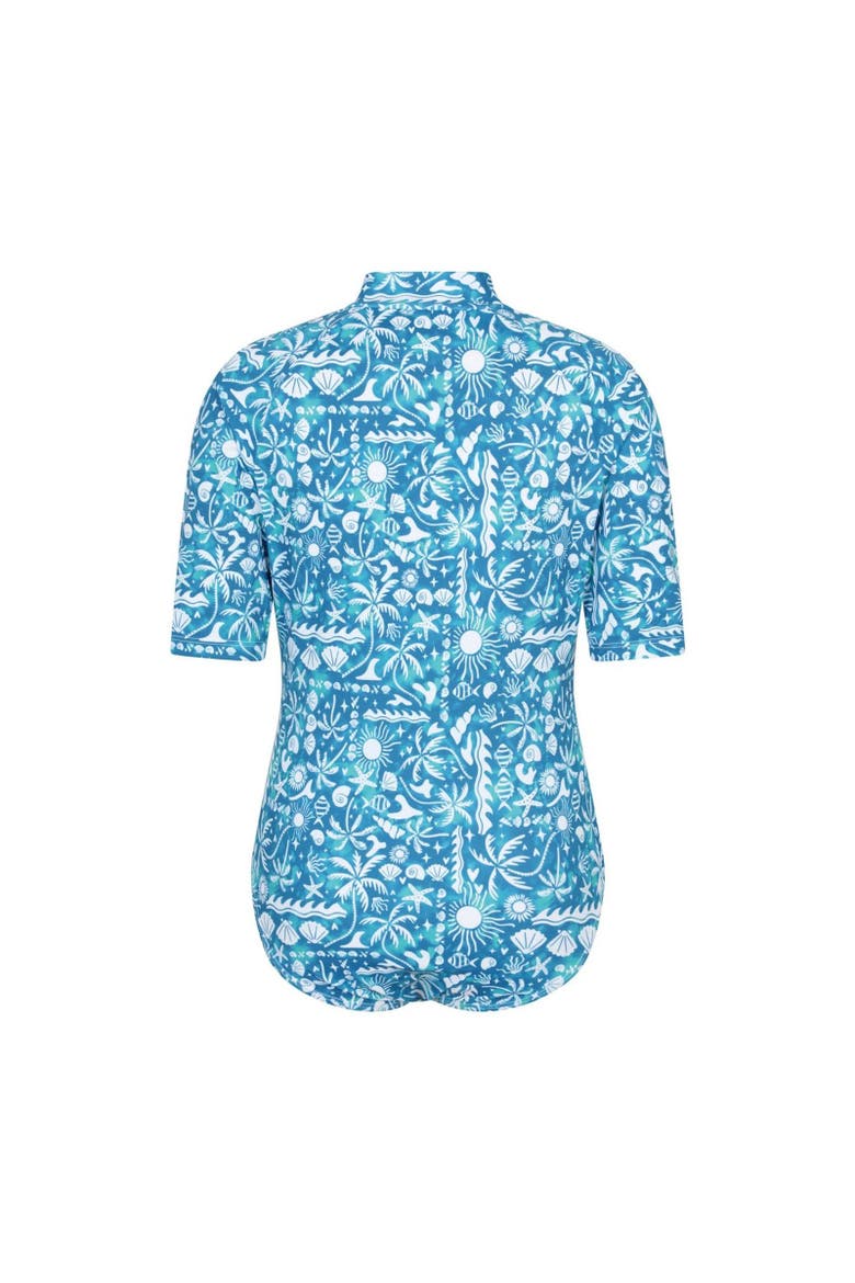 Mira Sealife Rash Guard Swimsuit, Alternate, color, Blue