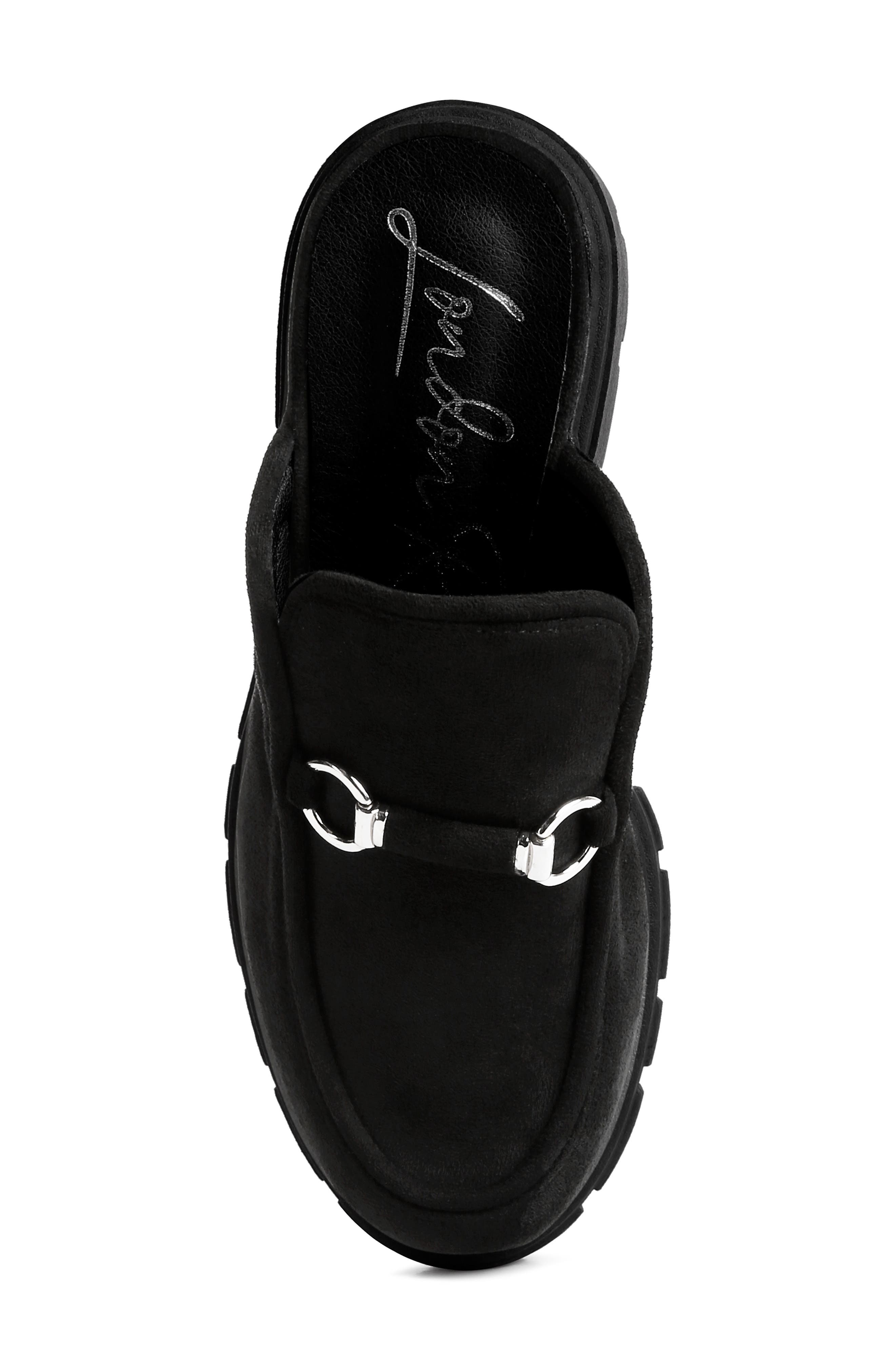 LONDON RAG Prosper Velvet Mule, Alternate, color, Black