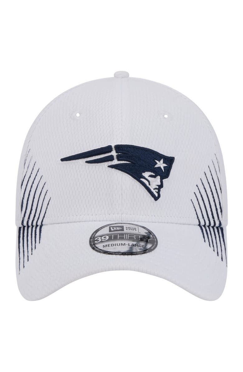 New Era Men's New Era White New England Patriots Active 39THIRTY Flex Hat, Alternate, color, 