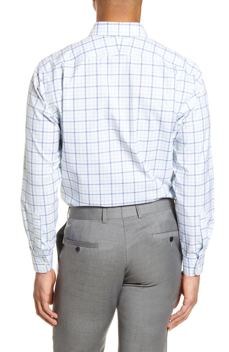 NORDSTROM MEN'S SHOP Nordstrom Trim Fit Medium Check Dress Shirt, Alternate, color, 
