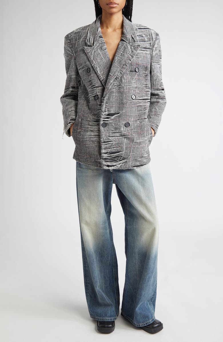 DIESEL<sup>®</sup> 1996 D-Sire Rip & Repair Low Rise Wide Leg Jeans, Alternate, color, 