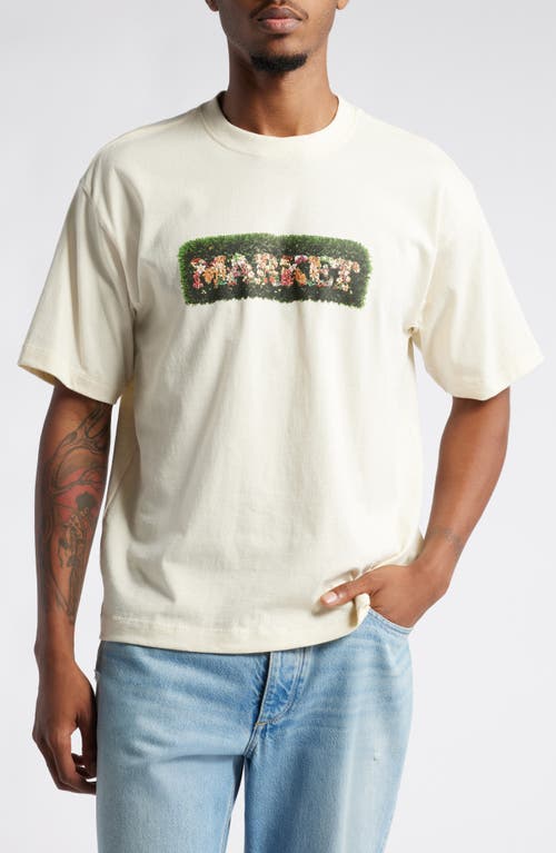 MARKET Hedges Cotton Graphic T-Shirt in Ecru 